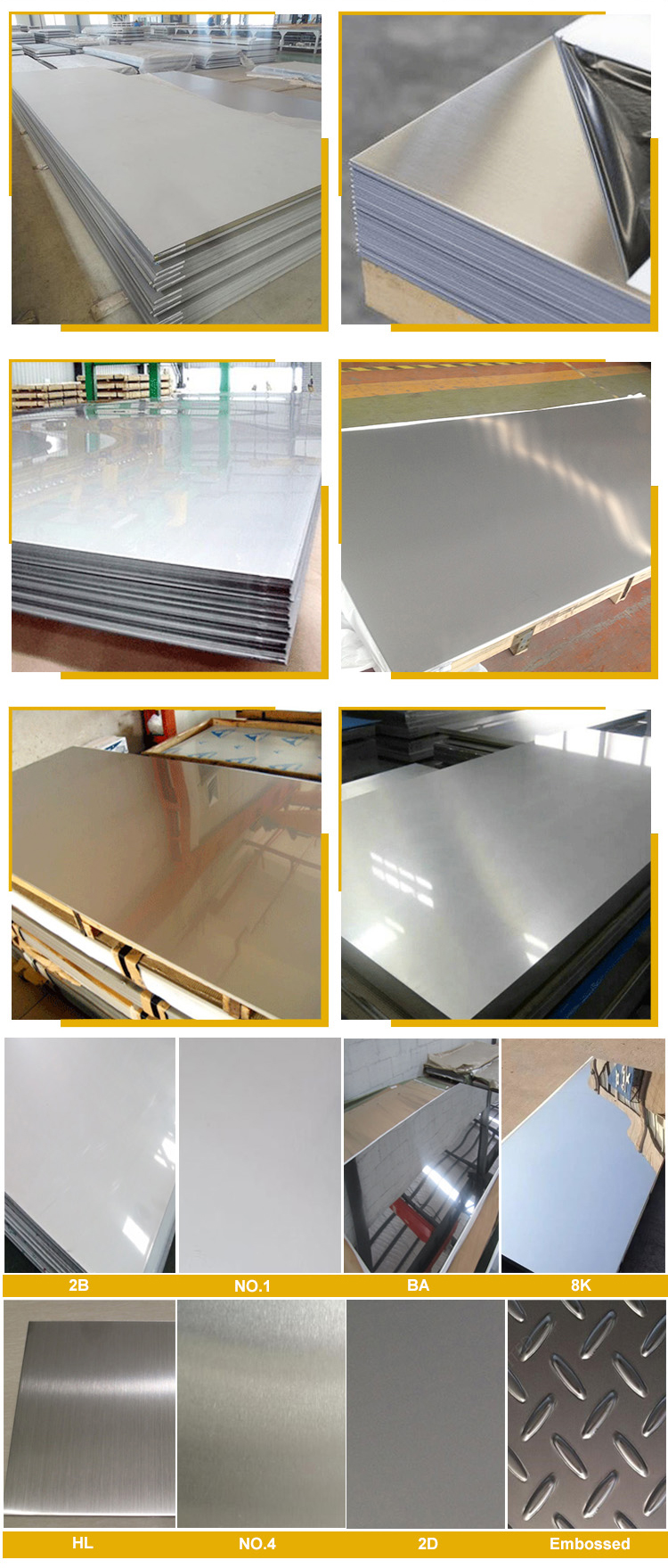 AISI 321 Grade 304 310s 304 304l 316 316l Stainless Steel Sheet Plate