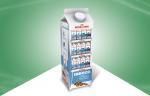 Lait - carton - présentoir de plancher de supports d'affichage de carton de forme pour le lait