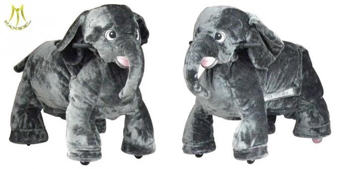 Hansel factory wholesale coin operated plush walking animal adult ride on toy