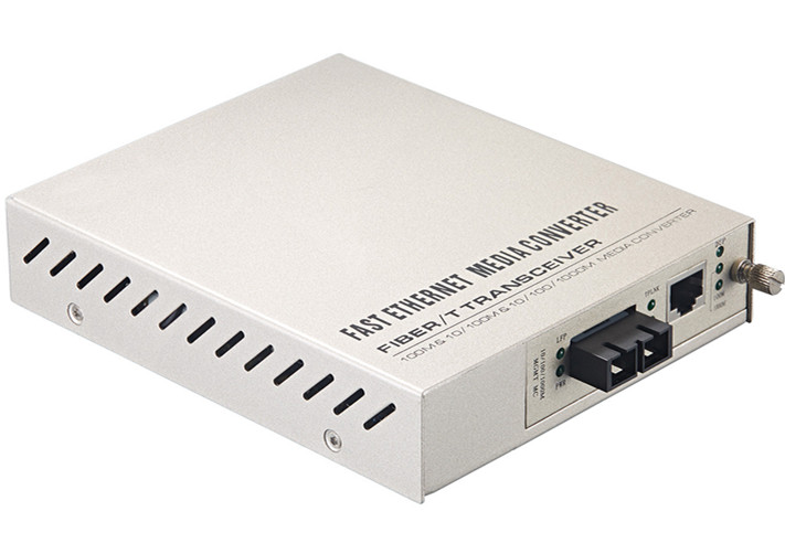 10/100/1000Base-TX to 1000Base-FX 1*9 Fiber Managed Media Converter Remote Standalone