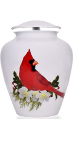 Cardinal Large Urn