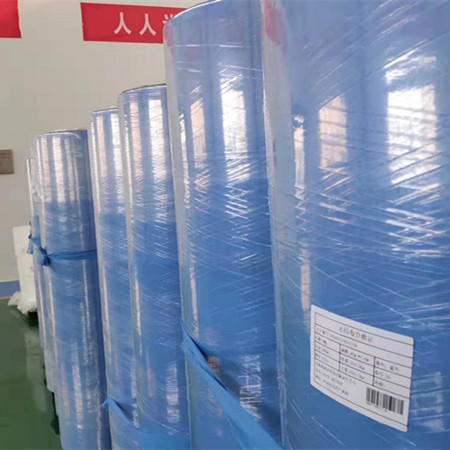 China Manufacturer SMS SMMS Blue Non Woven Fabric Rolls For Medical Disposable Products Producing 7
