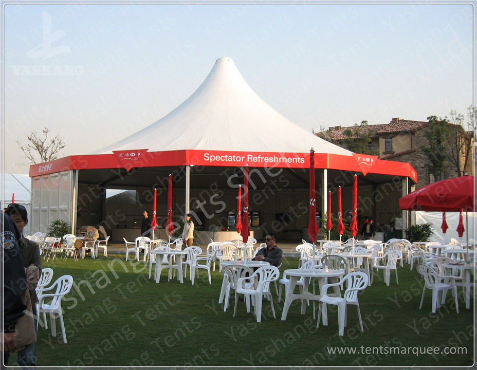 Professional Small White Walls High Peak Tents Waterproof CE TUV Certification