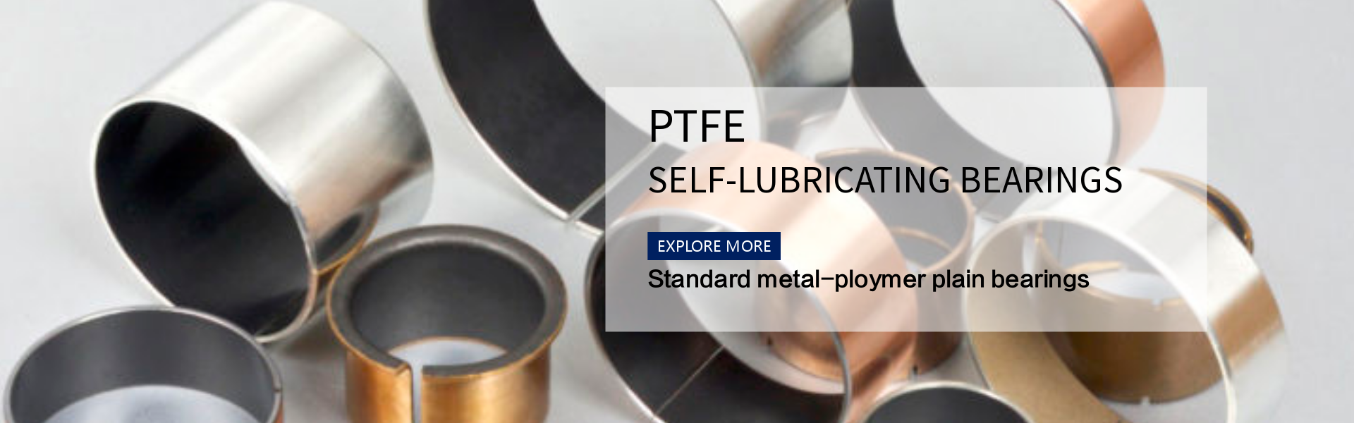 self-lubricating bearings PTFE material