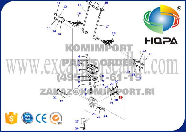206-06-61130 2060661130 Pressure Switch Sensor For Komatsu PC200-7