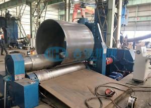 China 60mm Plate Bending Rolling Machine Three Rolls PLC For Shipbuilding Boiler on sale 
