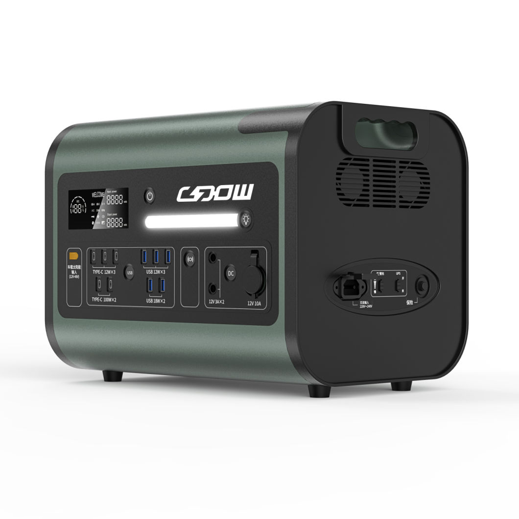The Main 2200W Solar Generator AC/DC Outdoor Camping Power Emergency Power Portable Power Station