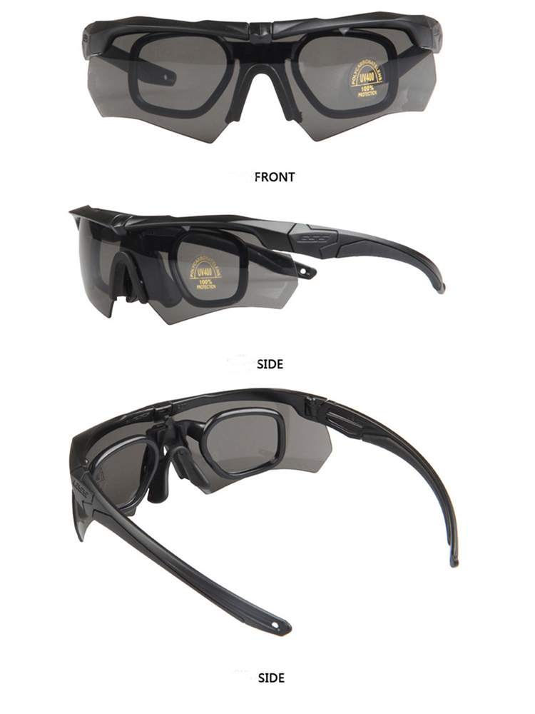 Anti-Impact Anti-Fog Uv400 Protective Sport Shooting Hunting Tactical Ballistic Goggles Military Eyeshield Safety Glasses