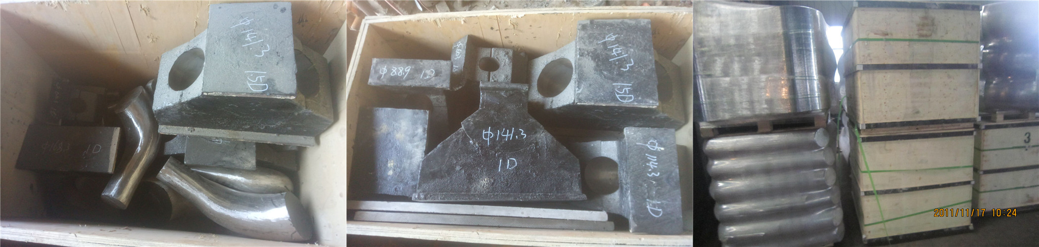 Elbow tee pipe fitting dies and mandrels Mould packing