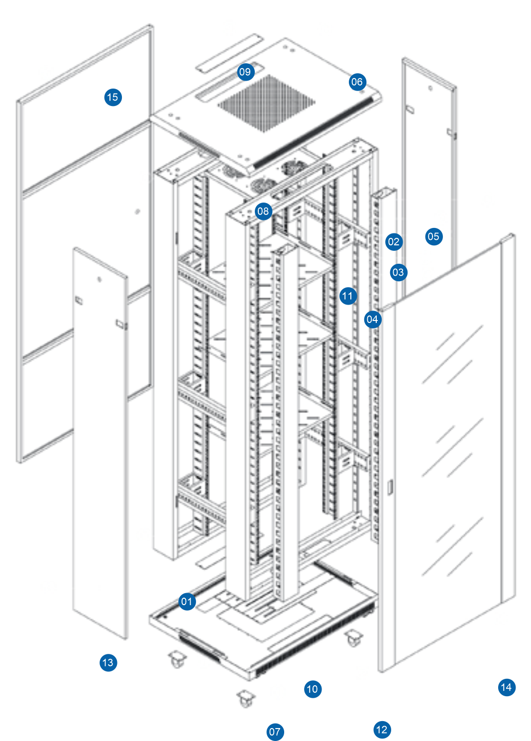 IDC07 server cabinet structure