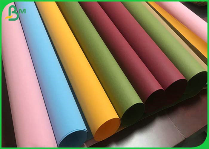 Metallic Gold colorful 150cm Width Pleated Washable Kraft Paper Roll For Handbag