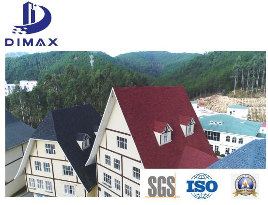 SGS Factory Sell Top Quality Colored Stone Coated Fiberglass Asphalt Roofing Tile