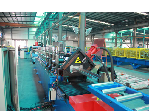 PLC control automatic door frame roll forming machine high precision and smooth