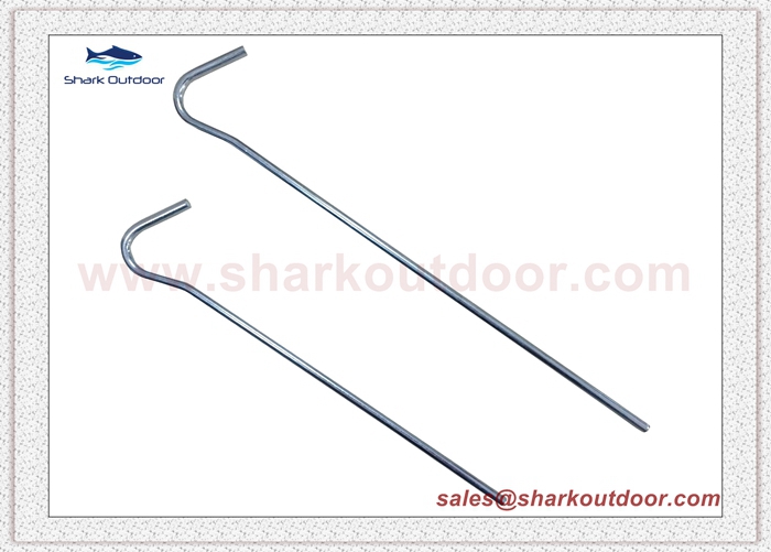 Galvanized Steel Tent Pegs for anchoring tents, canopies, tarps, landscaping or garden plants