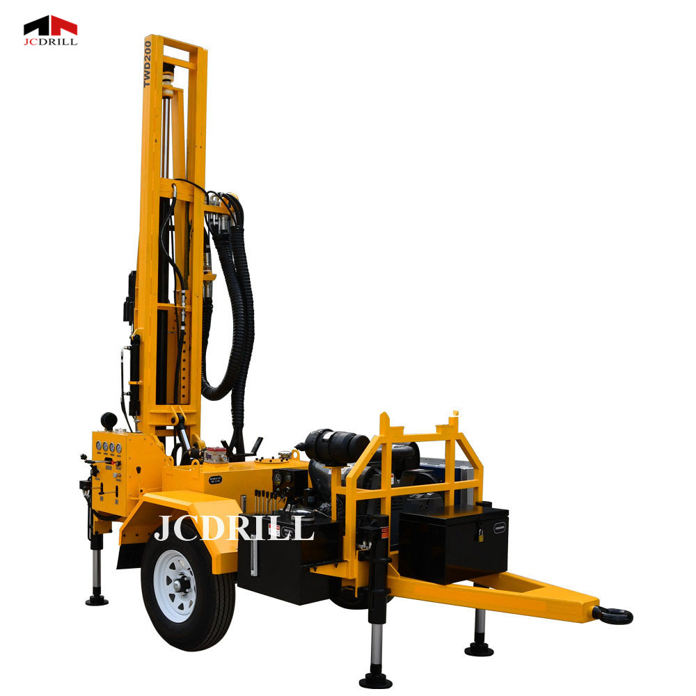 180m Depth borehole well water well drilling rig for sales