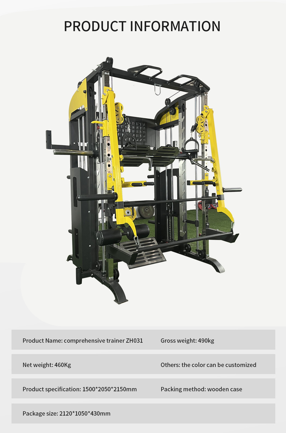 Multifunctional Home Smith Machine with Weight Stack Wholesale Fitness Equipment Manufacturer