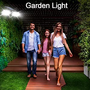 Solar Garden light outdoor motion sensor daylight white high brightness