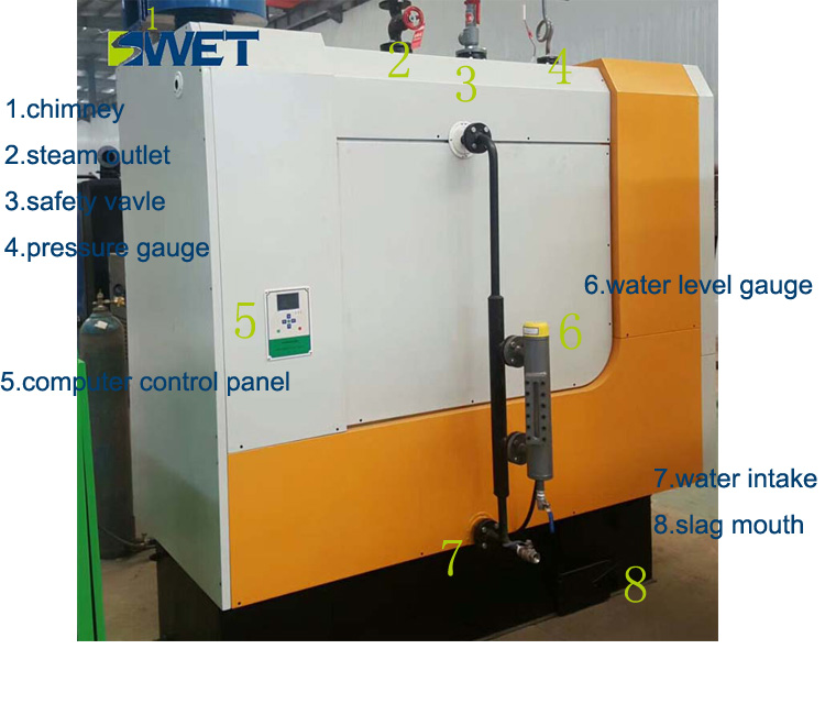 Fully automatic best pellet horizontal wood steam boiler for juice factory