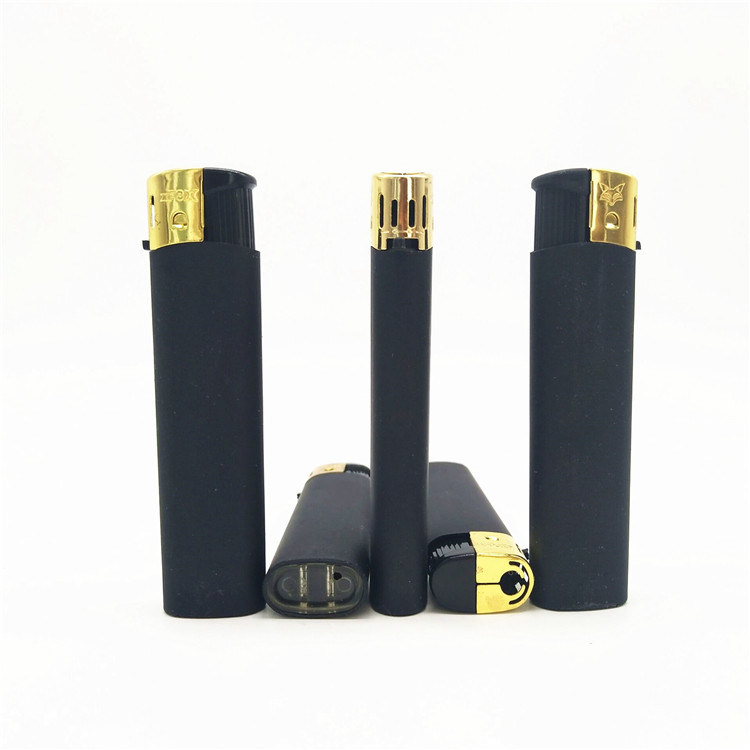 Dy-062 Type Electronic Slim Transparent Solid Color Disposable Cigarette Lighters