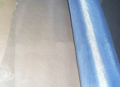 A roll bluish white galvanized insect screen.