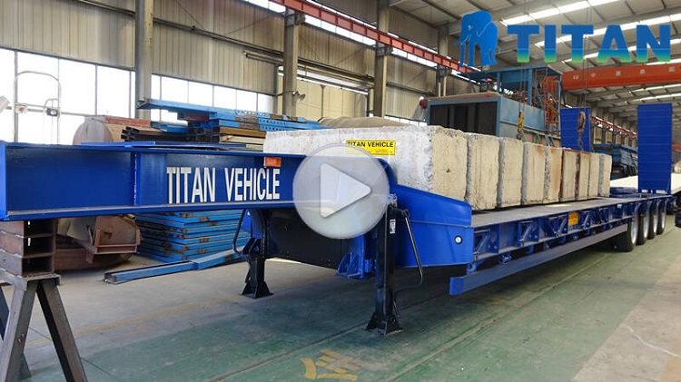 4 axle low loader video