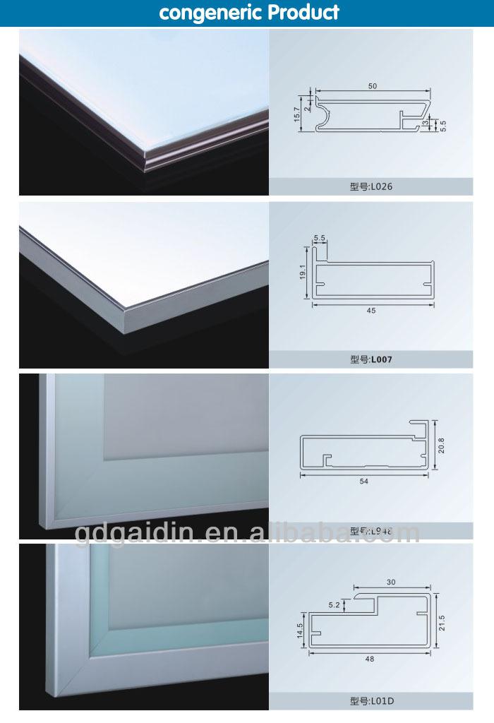Aluminiumprofile Kitchen Cabinet Glass Doors Handle Profile