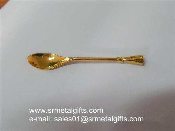 Relief Designed Gold Souvenir Spoons