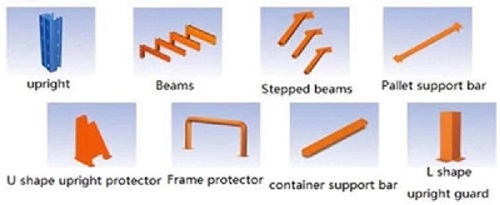 Heavy Duty Selective Pallet Rack, Adjustable Warehouse Steel Structure Racking 