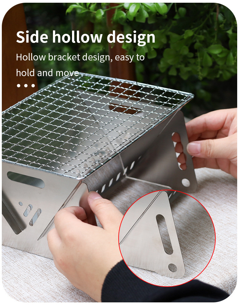 Card Stove Grill Fold and Outdoor Cooking Go Outdoor Portable Folding BBQ