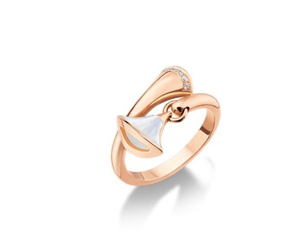 Gold Ring Brand Design Bvlgari DIVA 