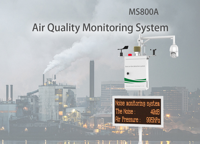 MS800A Environment Monitoring Air Pollution Online Detect Station Gas Concentration Temp Humidity 0