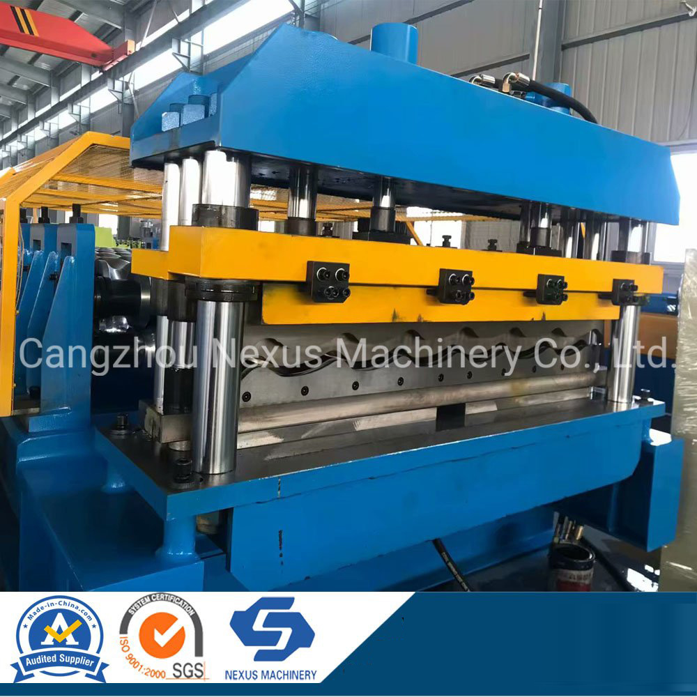 Single Press Mold Metal Steel Ceramic Glazed Tile Roll Forming Machine for Making Ecological Floor Roof Wall Panel Machine