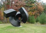 Sculpture moderne en acier inoxydable d'abrégé sur paysage de jardin pour extérieur