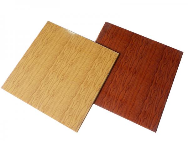 Wood Grain Ceiling Panels Fireproof Pvc False Ceiling Tiles