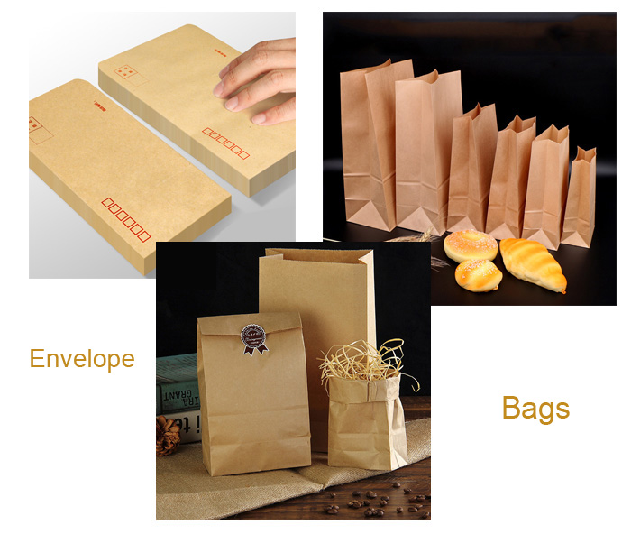 FSC 70gsm 80gsm Bamboo Pulp Brown Kraft Paper For Envelope Good Stiffness