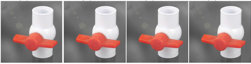50mm/90mm PVC Plastic Middle East/Africa/Southeast Asia Octagonal Ball Valve