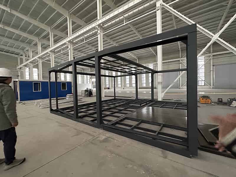 Foldable Prefab House galvanized steel frame