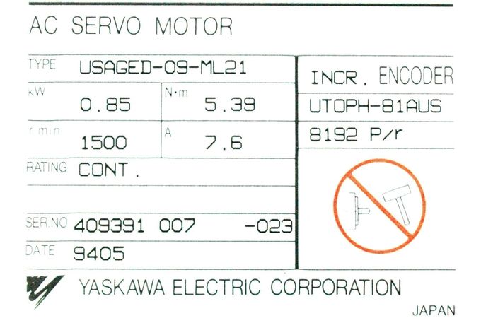 USAGED-09-ML21 Yaskawa Servo Drive Original New 3 Working Days Delivery 3