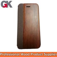 mobile phone leather cases, rosewood leather case for iphone5