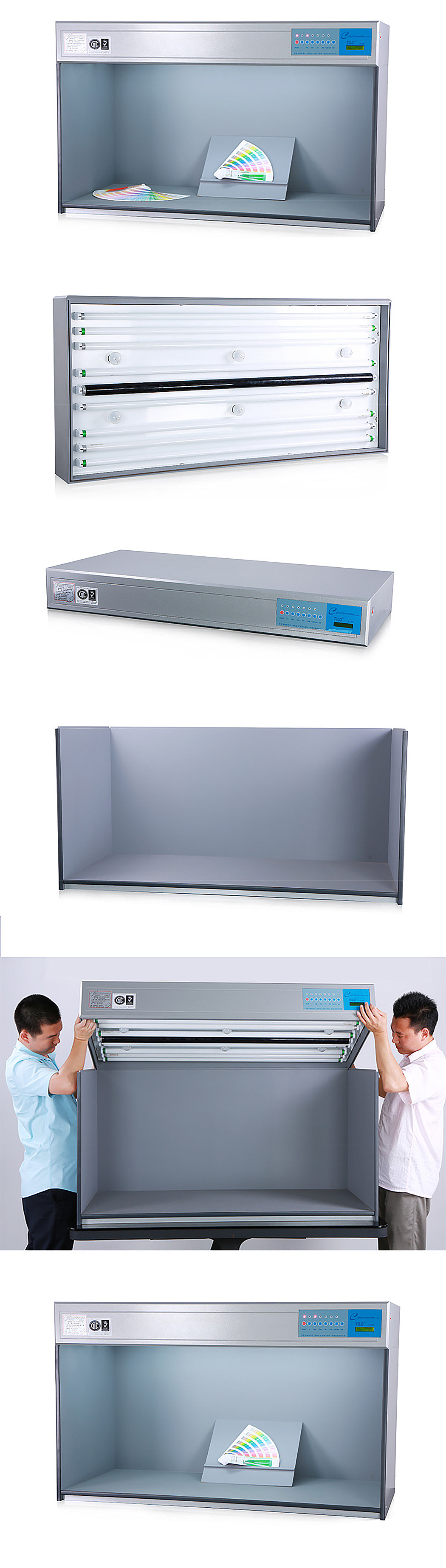 TILO Large size 120cm Color light box Color assessment cabinet with D65*2/TL84*2/U35*2/UV*1/F*4 (110V) Model P120