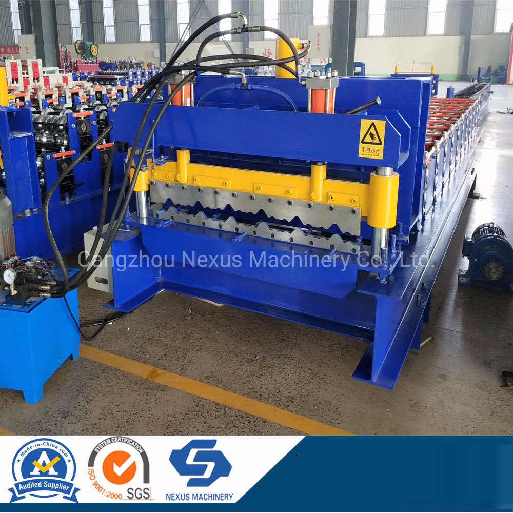 1035&828 Glazed Roof Tile Roll Forming Machine for Guiena Used