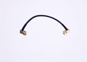 China L Shape RF coaxial cable assemblies RG 174 SMA Male Connector Cable Jumper on sale 