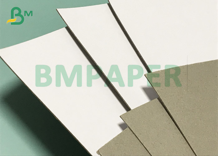1mm 1.8mm thick white liner duplex board grey backing sheets recycled pulp 