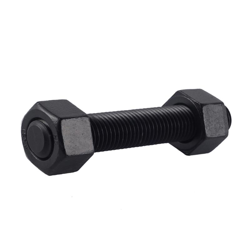 Black Colored ASTM A193 Threaded Rod Stud Bolts Carbon Steel
