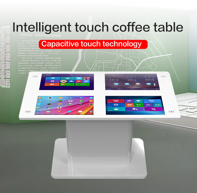 Hottest 4 Screens Capacitive Restaurant Intelligent Wireless Charge Waterproof Touch Coffee TableTouch Screen