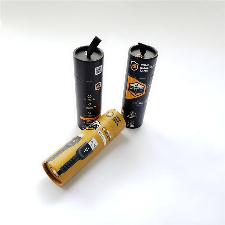 High quality Printed Creative Round Kraft Paper Tube Packaging For Food Packaging