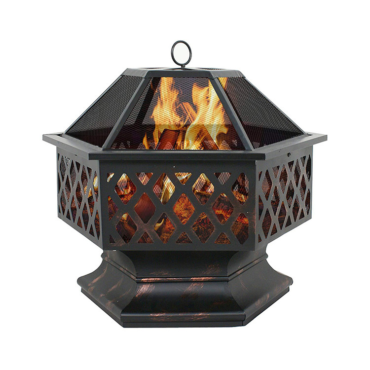 Steel Fire Pit Outdoor Garden Decoration Portable Outdoor Wood Burning Fire Pit