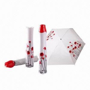 China Rose-shape Umbrella, Made of Polyester, Customized Designs are Accepted on sale 