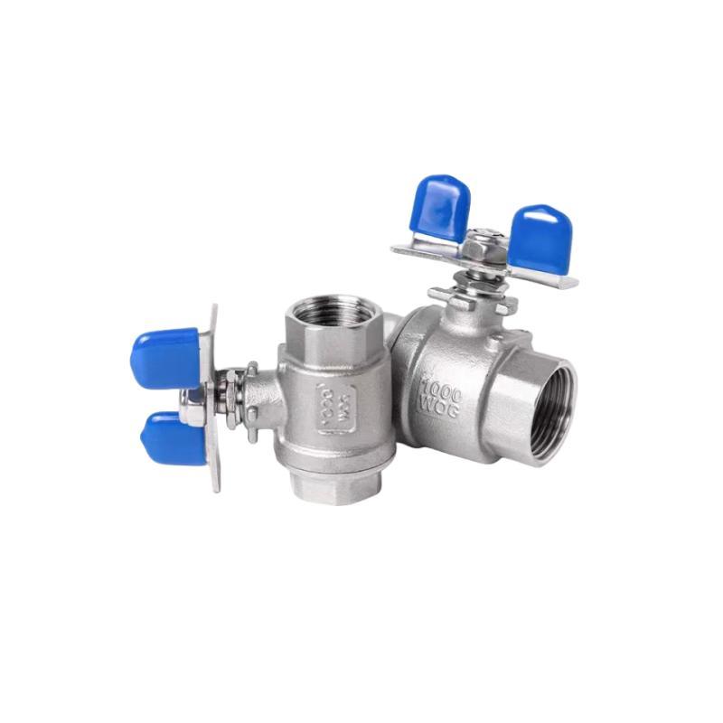 ISO 2PC Casting Stainless Steel Butterfly Handle Ball Valve