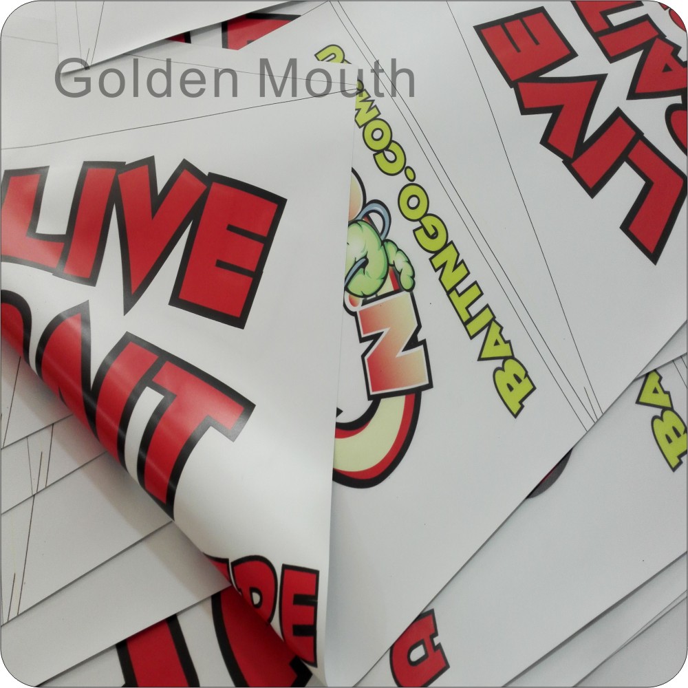 double sided printed banner